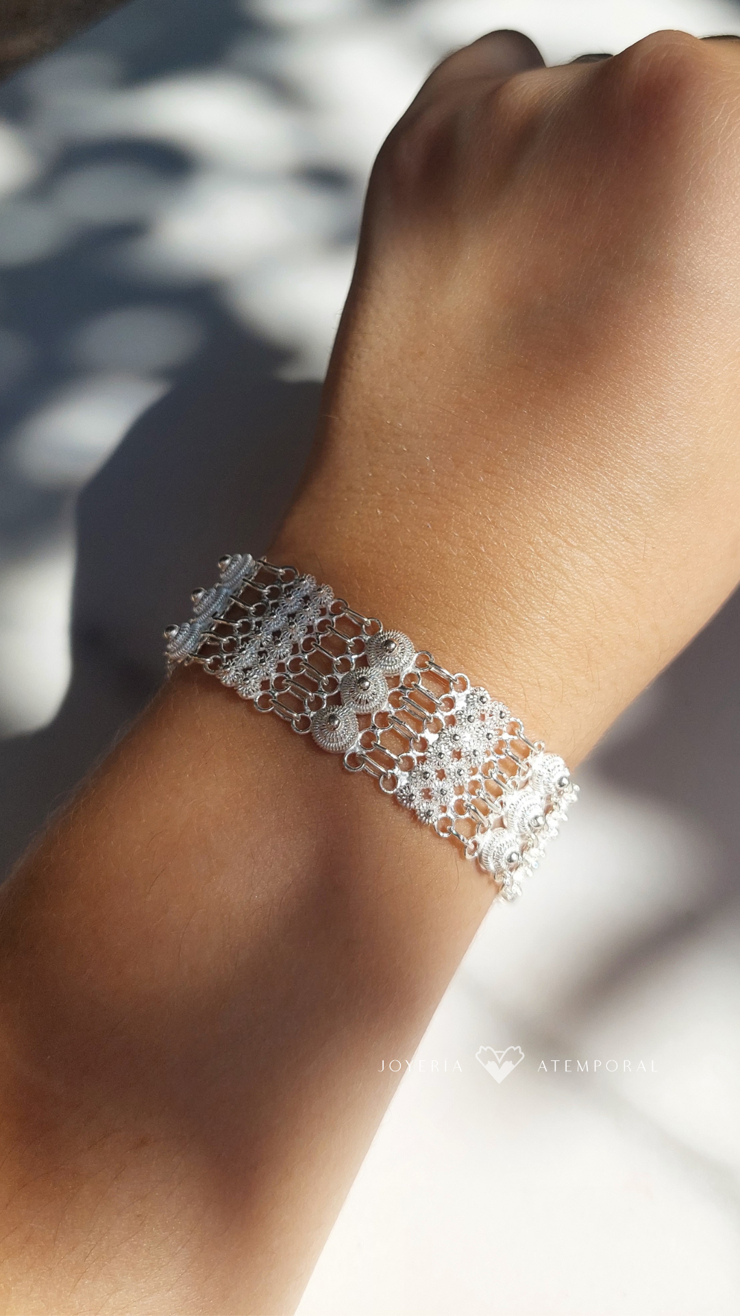 Pulsera Filigrana de plata de Escarchas