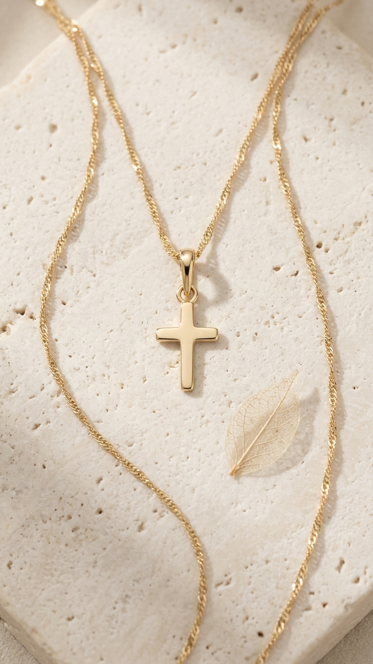 Collar con Charm de Cruz