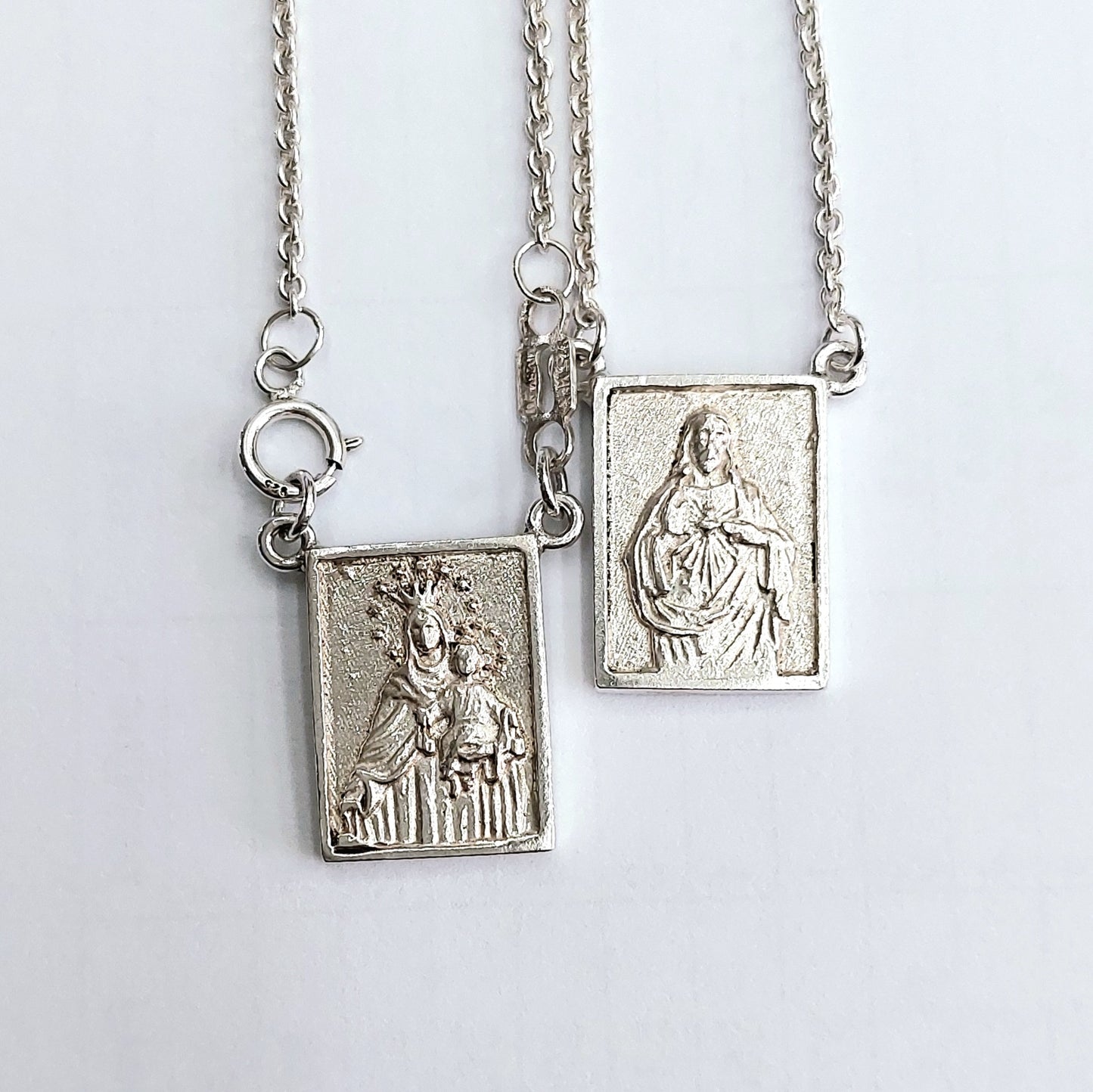 Collar de Escapulario de Plata .925