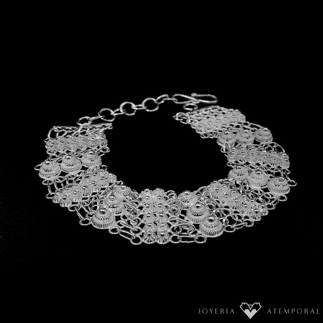 Pulsera Filigrana de plata de Escarchas