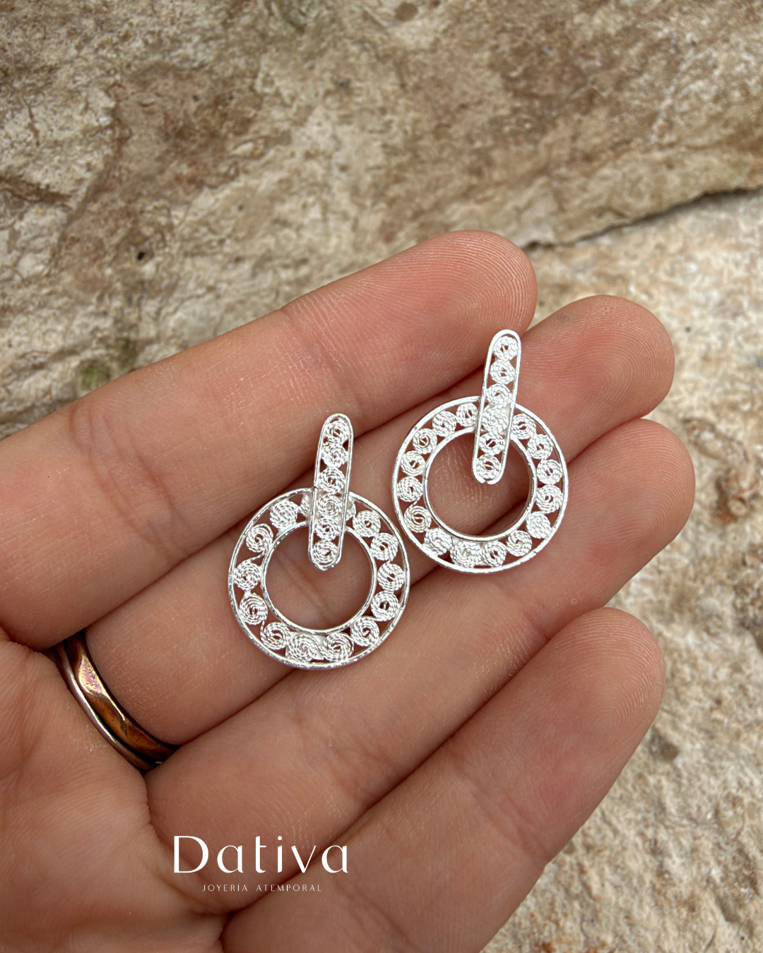 Aretes Aros Intercalados Astral