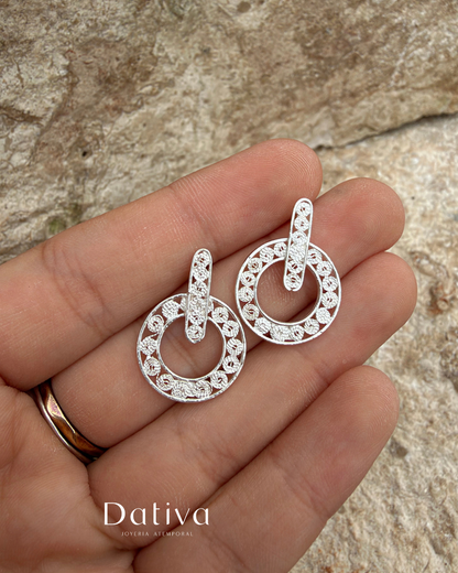 Aretes Aros Intercalados Astral