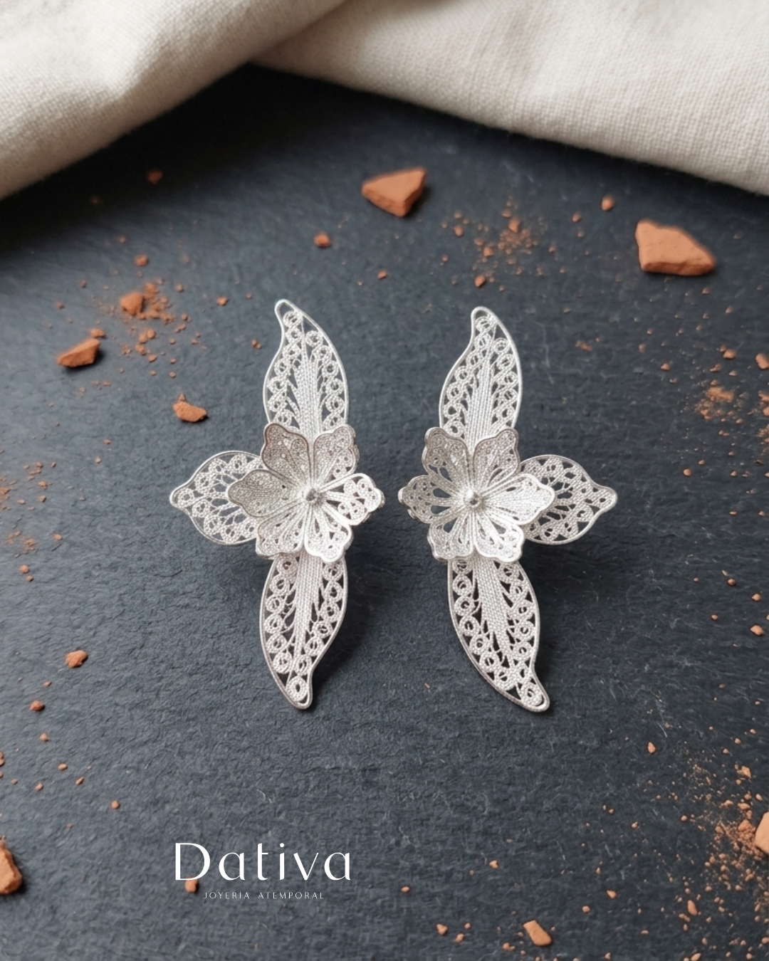 Aretes Orquídea