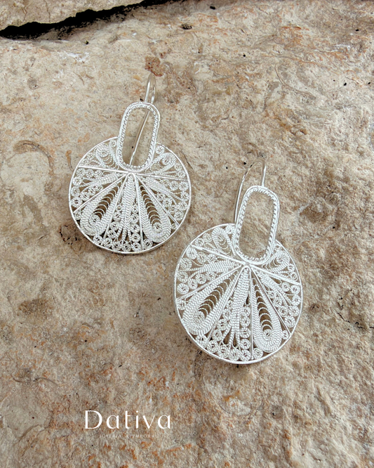Aretes Circulares Sol Naciente