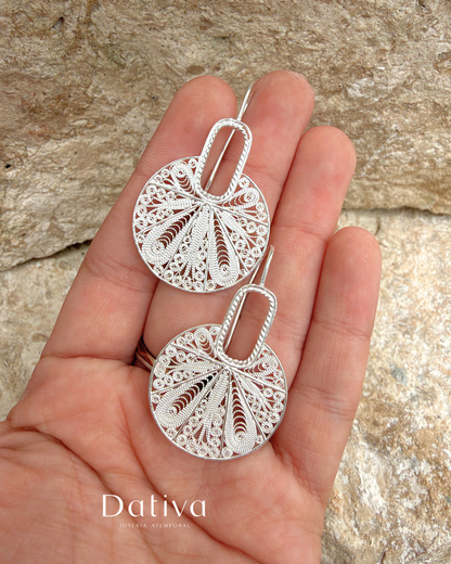 Aretes Circulares Sol Naciente