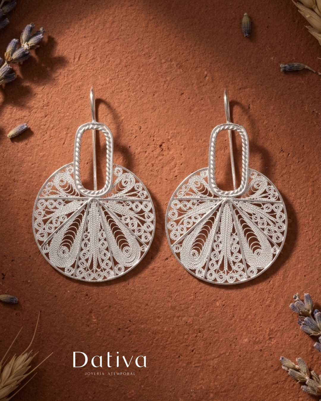 Aretes Circulares Sol Naciente