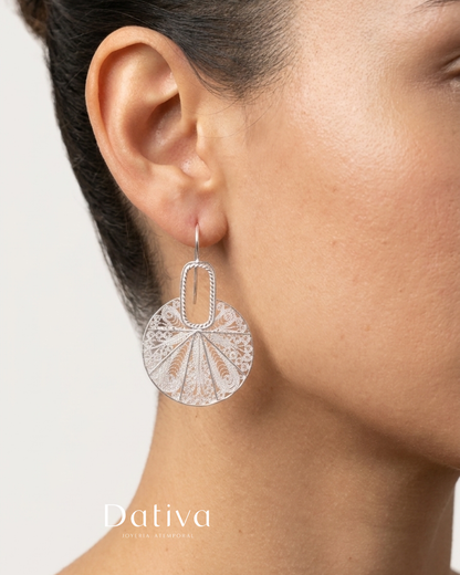 Aretes Circulares Sol Naciente