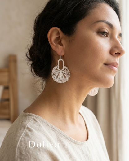 Aretes Circulares Sol Naciente