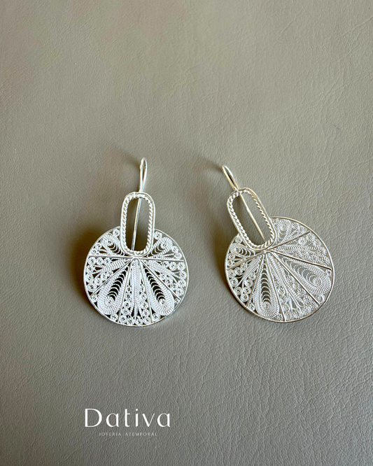 Aretes Circulares Sol Naciente