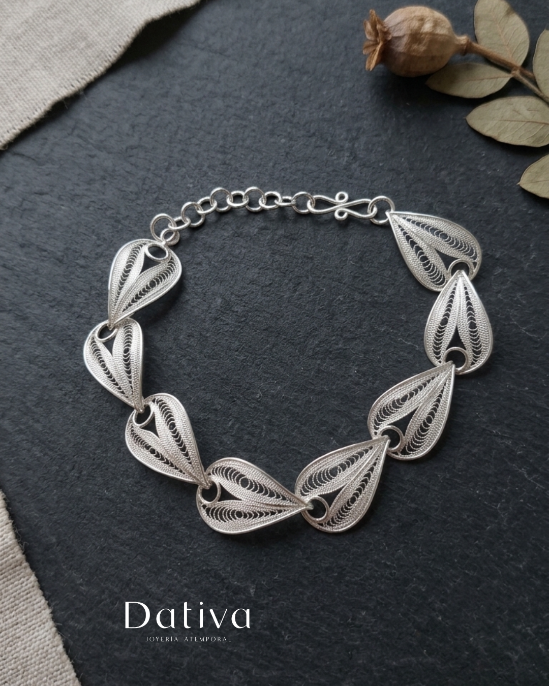 Pulsera Rocío de Filigrana en Plata .925