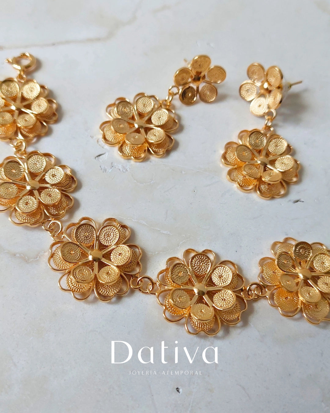 Aretes Florecer Eterno