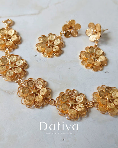 Aretes Florecer Eterno