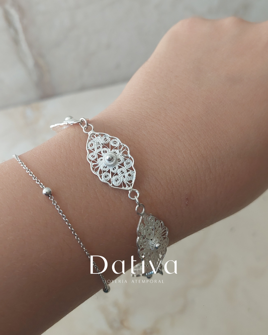 Pulsera Sendero Hojas de Luz