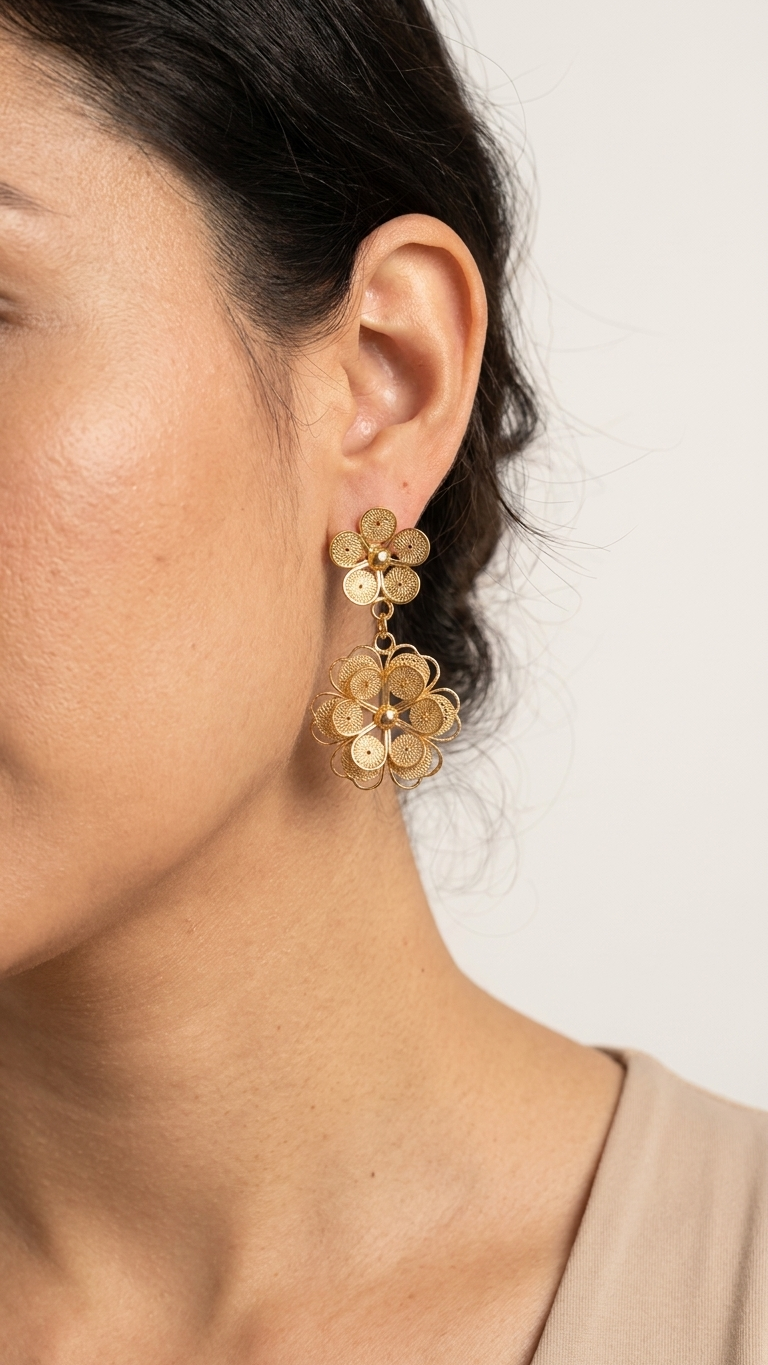 Aretes Florecer Eterno