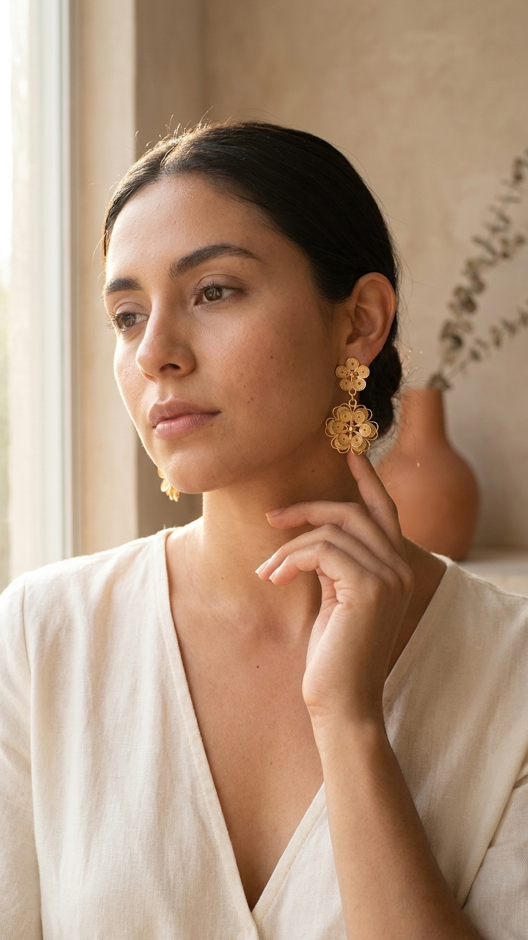 Aretes Florecer Eterno