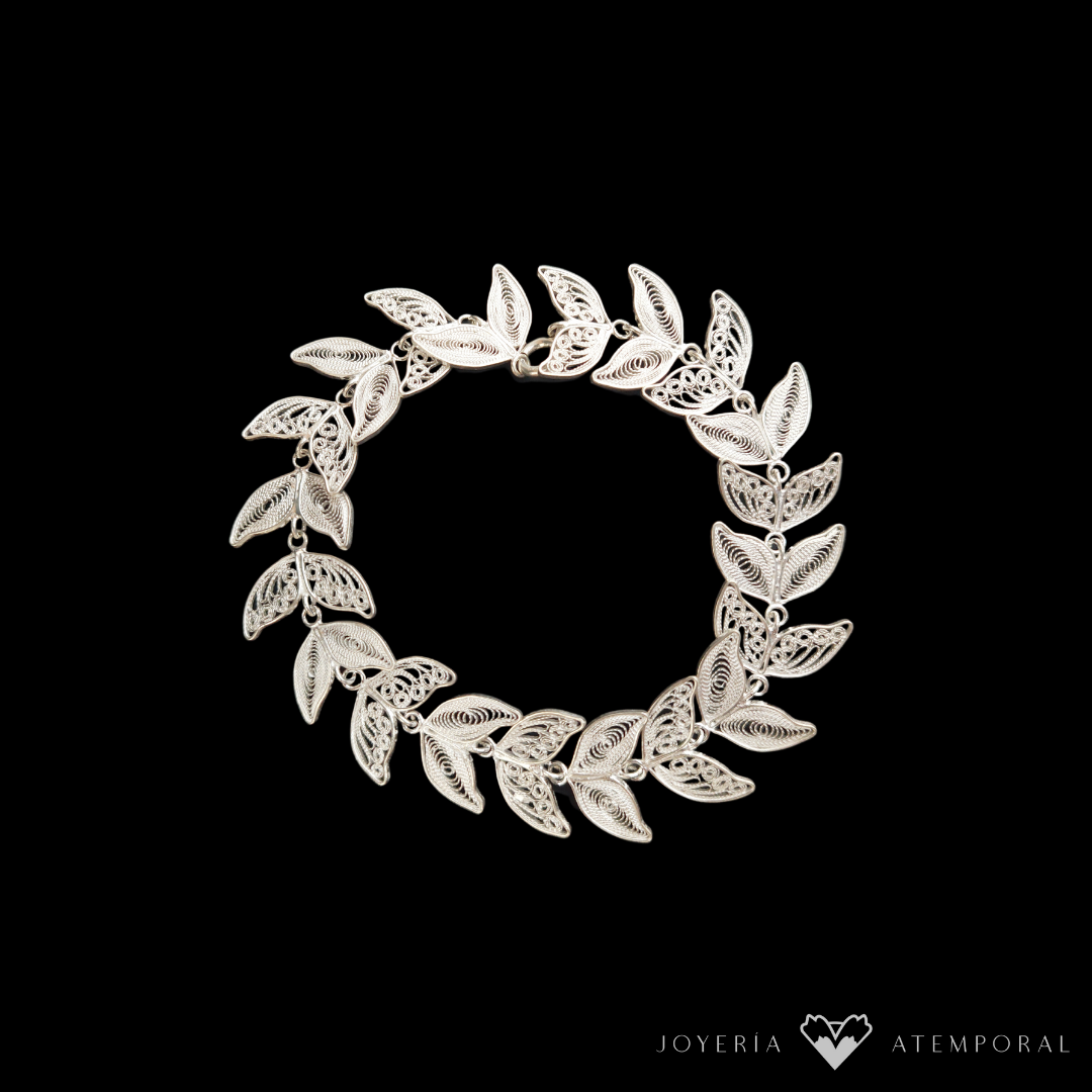 Pulsera Filigrana de plata colas de sirena